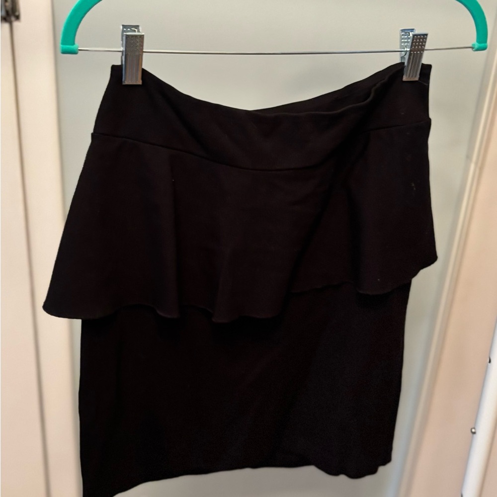 Kensie Asymmetrical Black Skirt